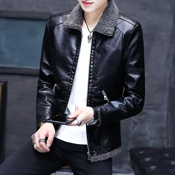 2019men's casual slim locomotive plus velvet leather youth lamb velvet tidal fashion leather jacket
2019men's casual slim locomotive plus velvet leather youth lamb velvet tidal fashion leather jacket