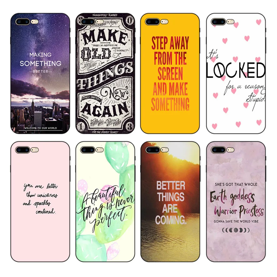HOUSTMUST Making some be better Black Soft Phone Case Cover For iPhone 8 8plus 7 7plus X XS XRmax 5 5s 6 6S 6plus TPU Cover Case
HOUSTMUST Making some be better Black Soft Phone Case Cover For iPhone 8 8plus 7 7plus X XS XRmax 5 5s 6 6S 6plus TPU Cover Case