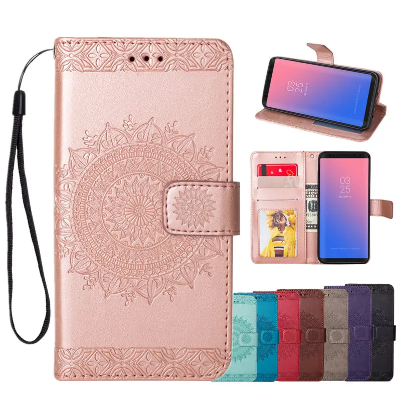 

Patterned Case for Samsung Galaxy S7 S8 S9 S10 Plus Edge S3 S4 S5 S6 J3 J5 J7 2016 2017 S10e With Leather Flip Phone Wallet Capa