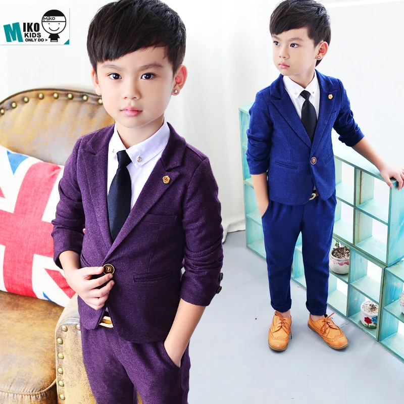 Purple/Blue Boy Blazer Suit High Quality Baby Clothing Set Slim And Gentle Child Prom Suit Age: 2-10Yrs wedding flower boy dress
Purple/Blue Boy Blazer Suit High Quality Baby Clothing Set Slim And Gentle Child Prom Suit Age: 2-10Yrs wedding flower boy dress
