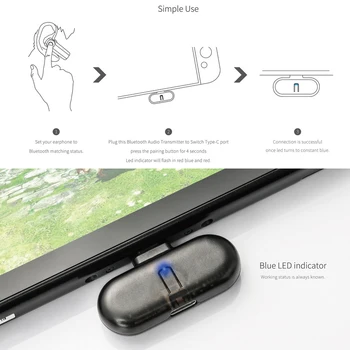 For Nintend Switch Audio Transmitter Bluetooth Dongle Audio Converter Adapter Type-C Wireless Audio Receiver Game Accessories
For Nintend Switch Audio Transmitter Bluetooth Dongle Audio Converter Adapter Type-C Wireless Audio Receiver Game Accessories