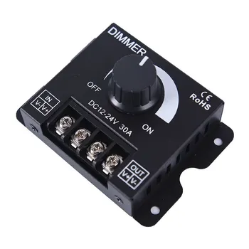 DC 12V 24V 360W 30A LED Dimmer Adjustable Brightness Lamp Bulb Strip Driver Single Color Light Power Supply Controller
DC 12V 24V 360W 30A LED Dimmer Adjustable Brightness Lamp Bulb Strip Driver Single Color Light Power Supply Controller