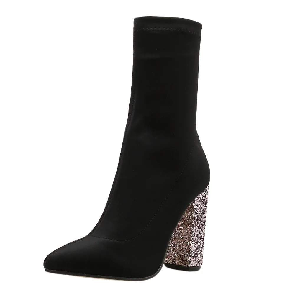 2018 ankle boots for women Elastic Stretch Thick Heel Boots womans boots snowboots shoes woman zapatos de mujer botas mujer
2018 ankle boots for women Elastic Stretch Thick Heel Boots womans boots snowboots shoes woman zapatos de mujer botas mujer