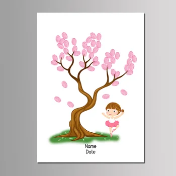 Baby Girl Events Decor 50*70cm Multi Size Ballet Dancer Fingerprint Tree Guest Book Kids Event DIY Canvas Painting With Inkpad
Baby Girl Events Decor 50*70cm Multi Size Ballet Dancer Fingerprint Tree Guest Book Kids Event DIY Canvas Painting With Inkpad