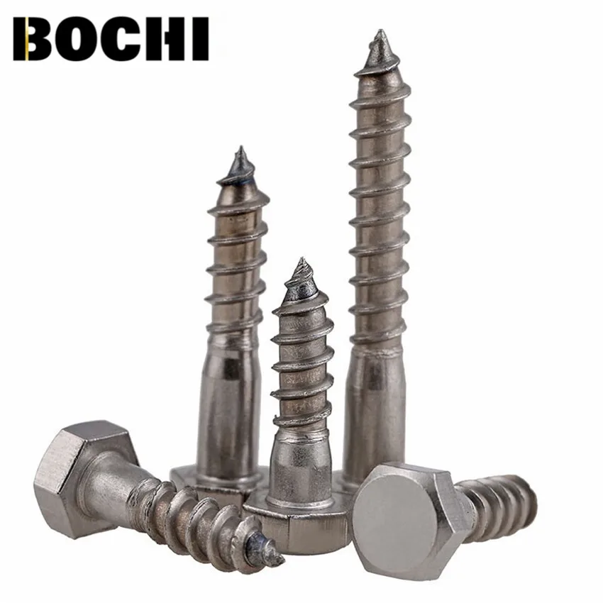 M6 M8 M10 304 stainless steel outer hexagon self tapping screws DIN571 hex head wood screw bolt
M6 M8 M10 304 stainless steel outer hexagon self tapping screws DIN571 hex head wood screw bolt