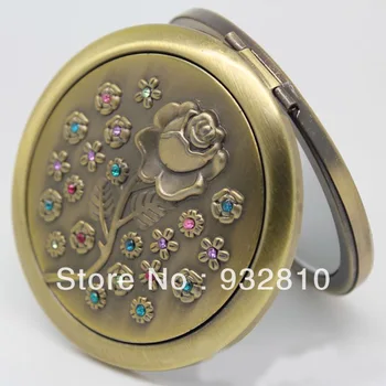 Vintage Carving Pattern Copper Mirror Compact Round Cosmetic Mirror Makeup Mirrors Beauty Supplies 10pcs HZ024 
Vintage Carving Pattern Copper Mirror Compact Round Cosmetic Mirror Makeup Mirrors Beauty Supplies 10pcs HZ024