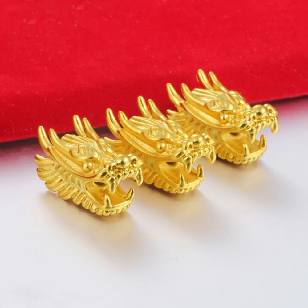 Gold Color dragon head DIY accessories 24K 3D hard gold dragon head bracelet wholesale
Gold Color dragon head DIY accessories 24K 3D hard gold dragon head bracelet wholesale