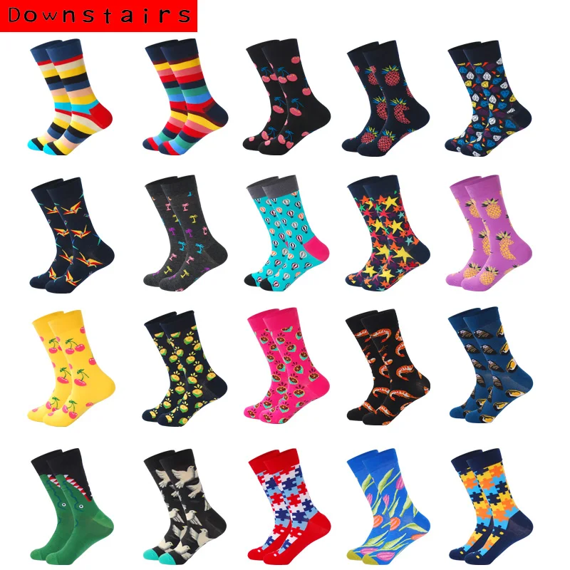 2019 Hot Men Socks Fashion 21 Color Stars Diamonds Pineapple Hip Hop Van Gogh Happy Calcetines Street Cotton Gifts for Men
2019 Hot Men Socks Fashion 21 Color Stars Diamonds Pineapple Hip Hop Van Gogh Happy Calcetines Street Cotton Gifts for Men