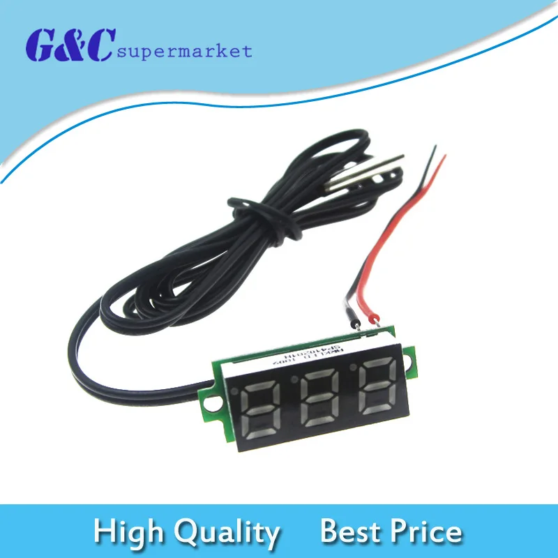 0.28 Inch 4-28V Mini Digital Thermometer Temperature Tester Meter RED LED Screen Electronic Parts Accessories
0.28 Inch 4-28V Mini Digital Thermometer Temperature Tester Meter RED LED Screen Electronic Parts Accessories