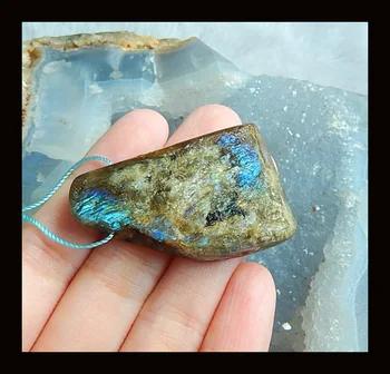Semiprecious stone Jewelry,birthday present,Natural Drusy Labradorite Pendant Bead,42x27x9mm,16.4g
Semiprecious stone Jewelry,birthday present,Natural Drusy Labradorite Pendant Bead,42x27x9mm,16.4g