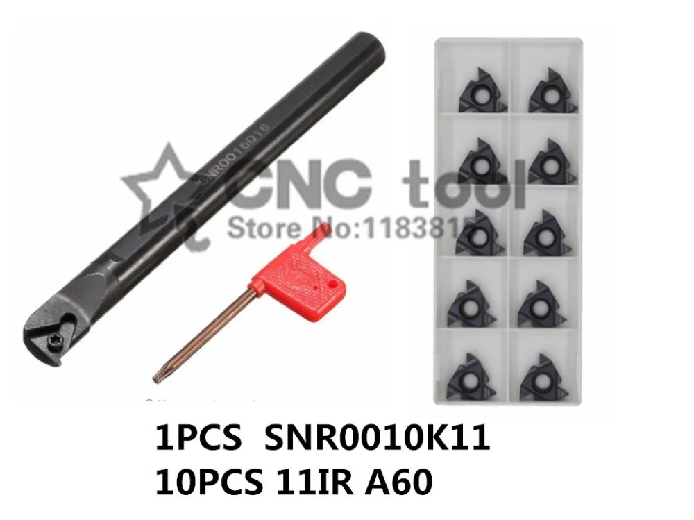 SNR0010K11 CNC инструмент для обработки внутренней резьбы 1 шт. + 11 IR A60 10 шт. 11 шт./компл. внутренняя Резьбовая вставка с ЧПУ
SNR0010K11 CNC инструмент для обработки внутренней резьбы 1 шт. + 11 IR A60 10 шт. 11 шт./компл. внутренняя Резьбовая вставка с ЧПУ
