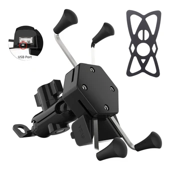 Chargeable Motorcycle Bikecycle Phone Holder GPS Phone Bracket Wired USB Motorbike Universal Mount Mobile Rearview Phone Stand
Chargeable Motorcycle Bikecycle Phone Holder GPS Phone Bracket Wired USB Motorbike Universal Mount Mobile Rearview Phone Stand