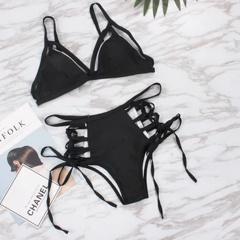 FALLINDOLL 2018 New Swimwear High Waist Swimsuit white Bandage Women Bikinis padded black Bikini Set Bathing Suits Swim
FALLINDOLL 2018 New Swimwear High Waist Swimsuit white Bandage Women Bikinis padded black Bikini Set Bathing Suits Swim