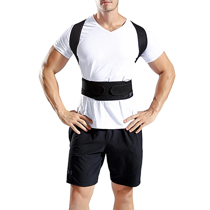 Men Women Posture Corrector Back Support Brace Adjustable Elastic Mesh Straps Sponge Quilted Back Design Shoulder Support Vest
Men Women Posture Corrector Back Support Brace Adjustable Elastic Mesh Straps Sponge Quilted Back Design Shoulder Support Vest