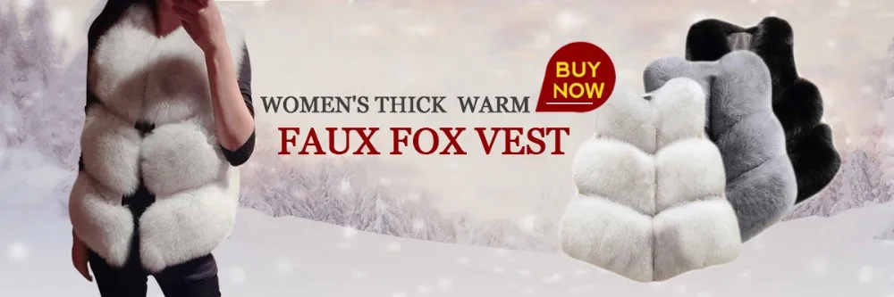ED00018 Women\'s Faux Fox Vest