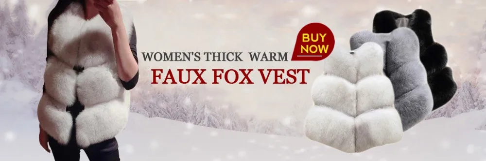 ED00018 Women's Faux Fox Vest