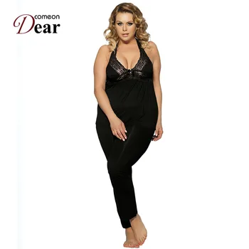 Comeondear RA80160 Summer Women's Pajamas Sleepwear Lace Halter Pigiama Donna Sexy Backless Plus Size Pajama Sets Sexy Nightwear
Comeondear RA80160 Summer Women's Pajamas Sleepwear Lace Halter Pigiama Donna Sexy Backless Plus Size Pajama Sets Sexy Nightwear