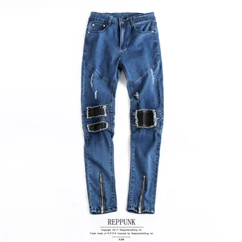 Solid Slim Fit Mens Jeans Brand Casual Hole Denim Trousers Men Fashion Ripped Jeans Masculino Plus Size
Solid Slim Fit Mens Jeans Brand Casual Hole Denim Trousers Men Fashion Ripped Jeans Masculino Plus Size