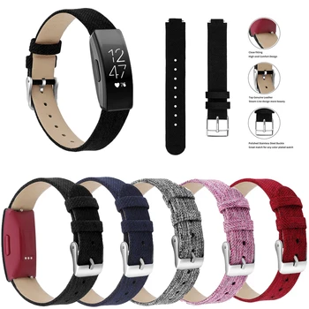 Canvas Leather Wristband Bracelet for Fitbit Inspire/Inspire HR Smart Watch Replacement Nylon Woven Fabric Watch Strap Bands
Canvas Leather Wristband Bracelet for Fitbit Inspire/Inspire HR Smart Watch Replacement Nylon Woven Fabric Watch Strap Bands