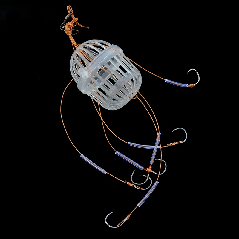 Iseama Explosion Fishing Hook 2pcs/lot 6 Hooks Ready Tied Explosion Hooks with Bait Feeder Cage Tangle Free Bighead Carp Rig
Iseama Explosion Fishing Hook 2pcs/lot 6 Hooks Ready Tied Explosion Hooks with Bait Feeder Cage Tangle Free Bighead Carp Rig
