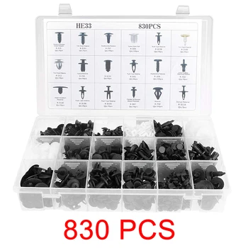 830pcs/set Car Push Pin Plastic Bumper Rivet Trim Clip Panel Body Interior Retainer Plastic Clip Assortment Kit Fit for All Car
830pcs/set Car Push Pin Plastic Bumper Rivet Trim Clip Panel Body Interior Retainer Plastic Clip Assortment Kit Fit for All Car