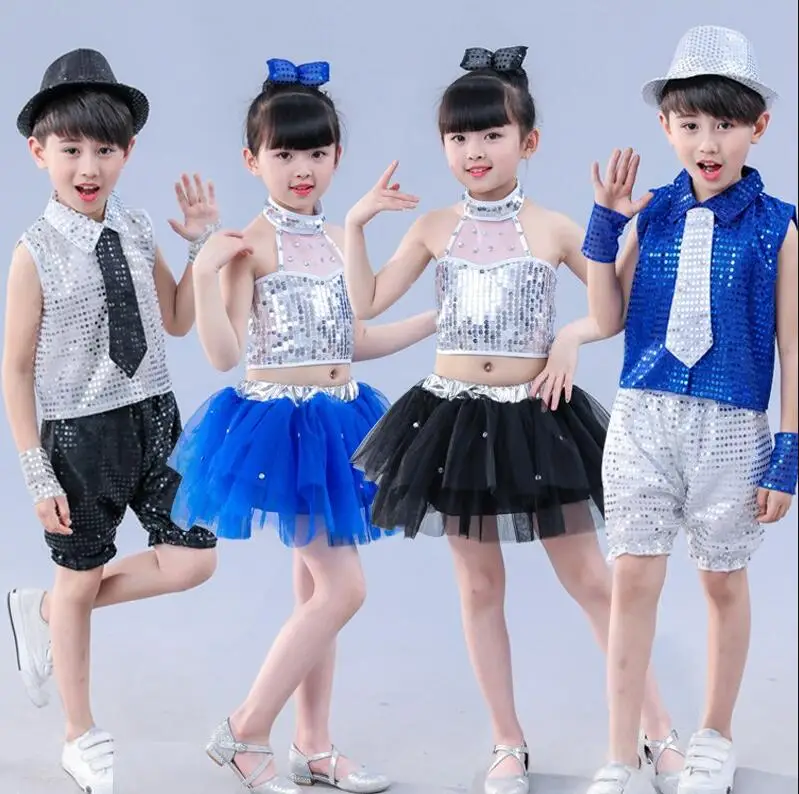 New 2019 Kids Jazz dance Outfit Clothing Child Boy Sequin Hip Hop/Modern Dance Costume Sexy Jazz Dance Costumes Dress For Girls
New 2019 Kids Jazz dance Outfit Clothing Child Boy Sequin Hip Hop/Modern Dance Costume Sexy Jazz Dance Costumes Dress For Girls