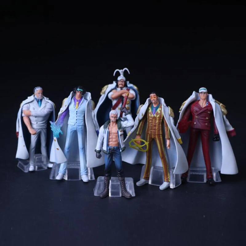 One Piece cartoon action figure Sakazuki Borsalino Garp Sengoku Smoker 6pcs/set toy collection Decoration toy gifts Y7219
One Piece cartoon action figure Sakazuki Borsalino Garp Sengoku Smoker 6pcs/set toy collection Decoration toy gifts Y7219