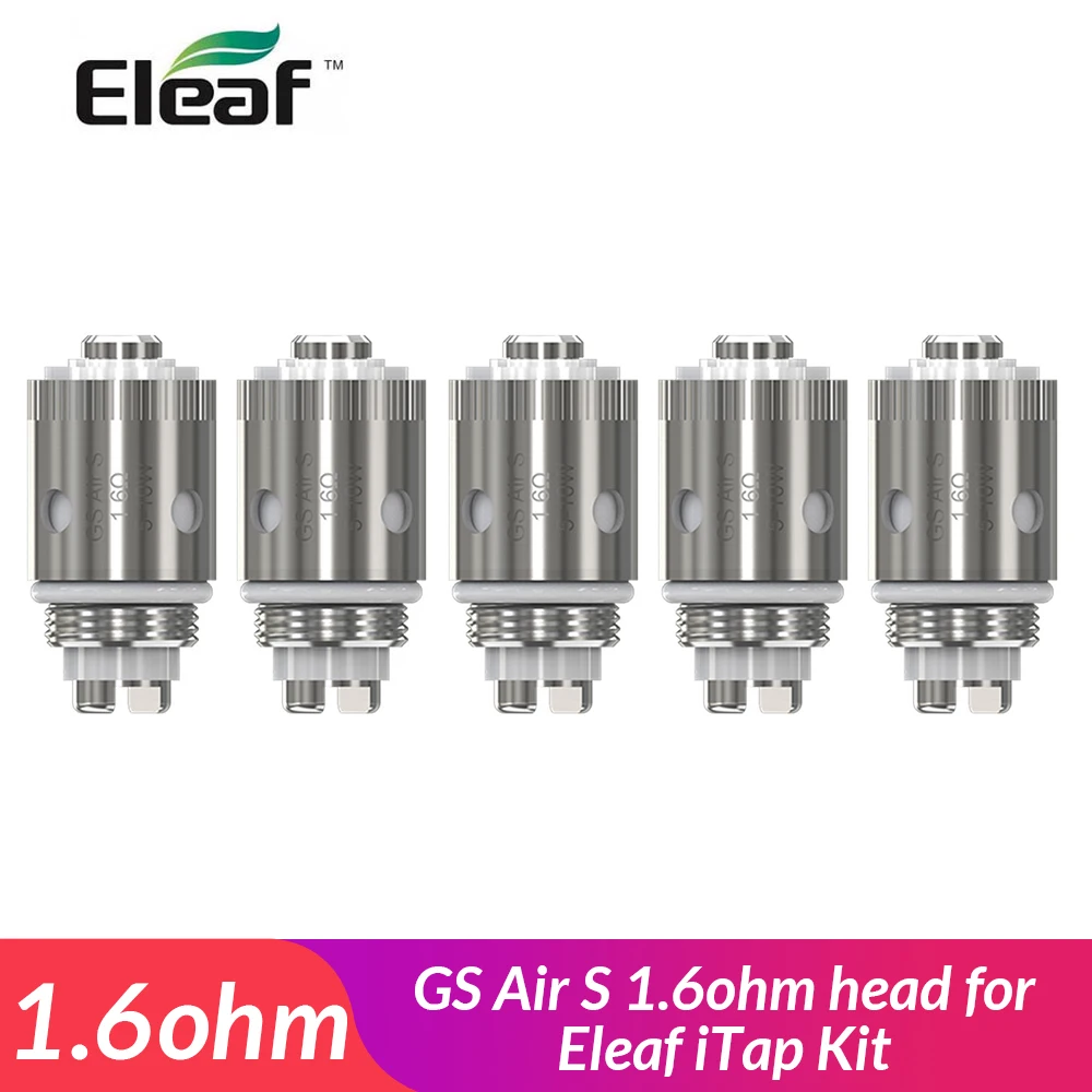 Original Eleaf GS Air S Coil Head 1.6ohm for Eleaf iTap pod Tance Max kit Electronic cigarette VS vape pod kit
Original Eleaf GS Air S Coil Head 1.6ohm for Eleaf iTap pod Tance Max kit Electronic cigarette VS vape pod kit