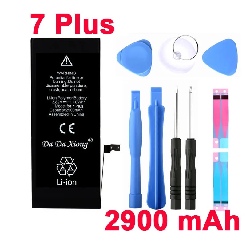 Da Da Xiong Mobile Phone Battery For iPhone 7 Plus Batteries Real Capacity 2900mAh With Repair Tools Kit And Battery Sticker
Da Da Xiong Mobile Phone Battery For iPhone 7 Plus Batteries Real Capacity 2900mAh With Repair Tools Kit And Battery Sticker