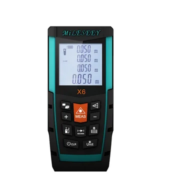 Mileseey X6 50M 70M 100M Laser Distance Meter Non-slip Soft Glue Groove Design Used in Mapping Industry Laser Distance Meter
Mileseey X6 50M 70M 100M Laser Distance Meter Non-slip Soft Glue Groove Design Used in Mapping Industry Laser Distance Meter