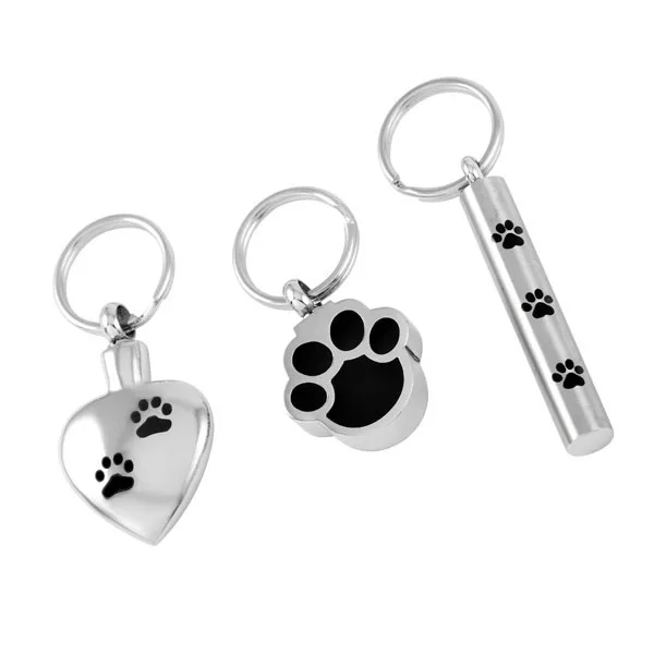 JD8309 NEW Pet Memorial Urn Keyring jewelry Paw Print Heart /Paw /Cylinder Stainless steel Keepsake Cremation Keychain for Ashes
JD8309 NEW Pet Memorial Urn Keyring jewelry Paw Print Heart /Paw /Cylinder Stainless steel Keepsake Cremation Keychain for Ashes