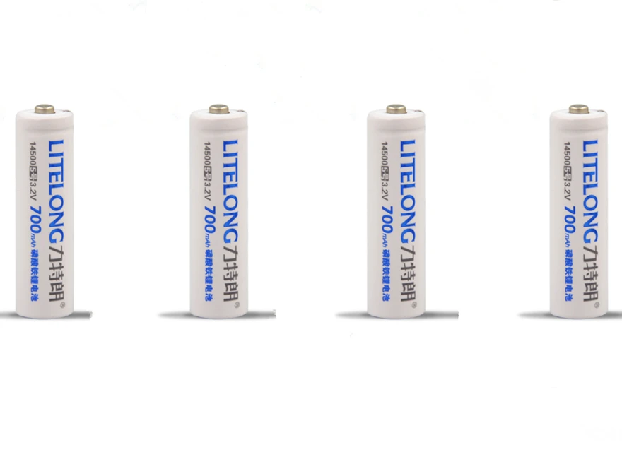 4pcs/lot Camera mouse 3.2V 700mAh AA rechargeable lithium battery 14500 iron phosphate rechargeable battery
4pcs/lot Camera mouse 3.2V 700mAh AA rechargeable lithium battery 14500 iron phosphate rechargeable battery