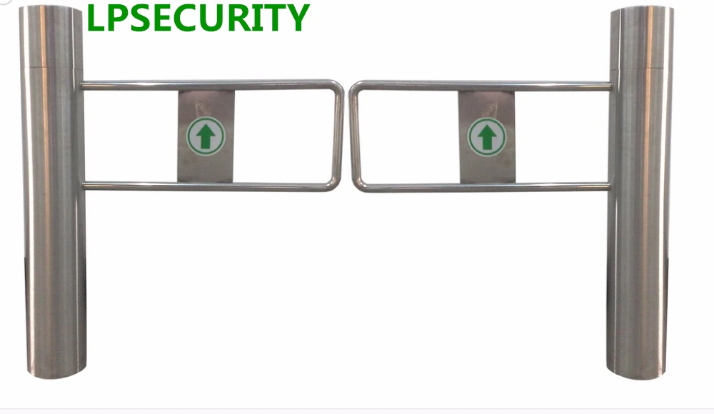 LPSECURITY dual Swing Gate Turnstile Barrier for Access Control