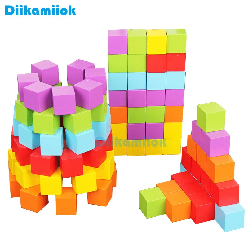 100pcs 2.5cm Wooden Cubes Building Blocks Stacking Toy for Children Mathematics Teaching Square Baby Color/ Shape Learning Toys
100pcs 2.5cm Wooden Cubes Building Blocks Stacking Toy for Children Mathematics Teaching Square Baby Color/ Shape Learning Toys