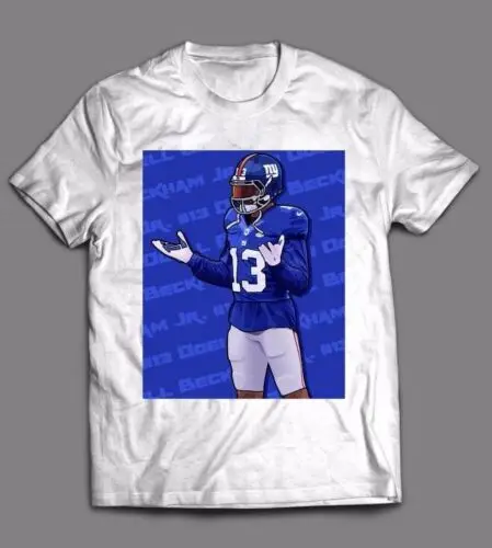 ODELL BECKHAM JR NY GIANTS #13 *OLDSKOOL CUSTOM ARTWORK LOGO* Shirt *FULL FRONT*
ODELL BECKHAM JR NY GIANTS #13 *OLDSKOOL CUSTOM ARTWORK LOGO* Shirt *FULL FRONT*
