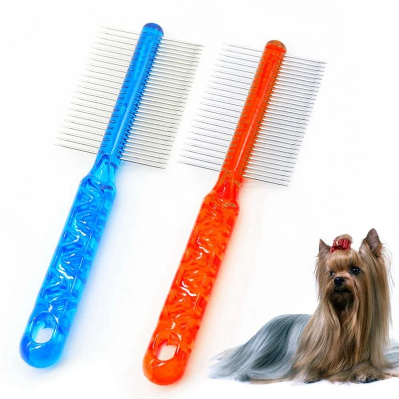 Pet Dogs Comb for Removing Flea Double Rowed Dog Brush Stainless Steel Comb with Crystal Handle for Dogs Cats Long Hairbrush
Pet Dogs Comb for Removing Flea Double Rowed Dog Brush Stainless Steel Comb with Crystal Handle for Dogs Cats Long Hairbrush