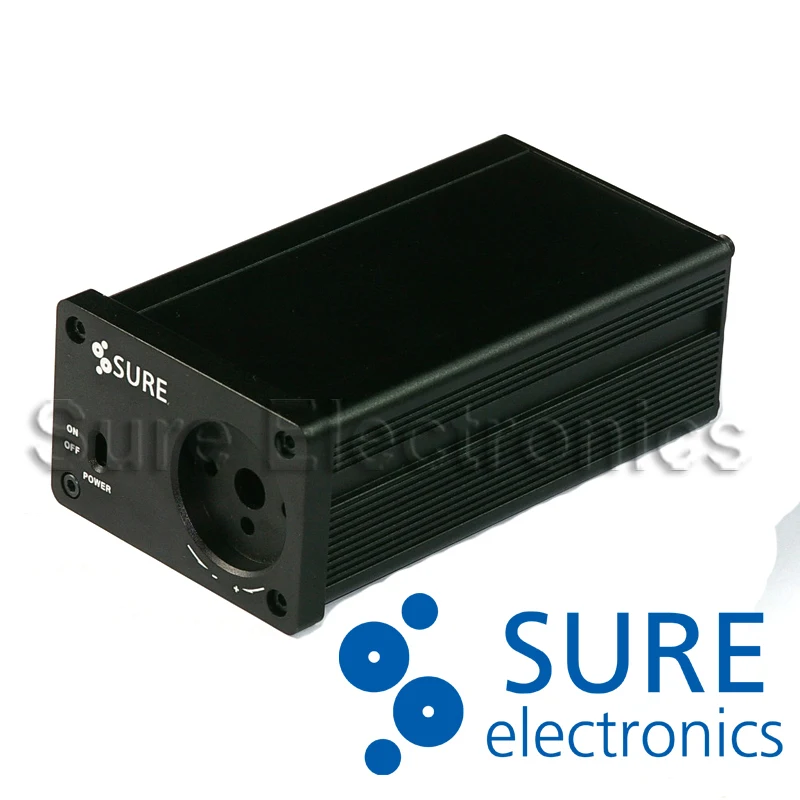 Fullaluminum DIY black chassis amplifier case enclosure font b headphone b font Cabinet DAC box 132mm