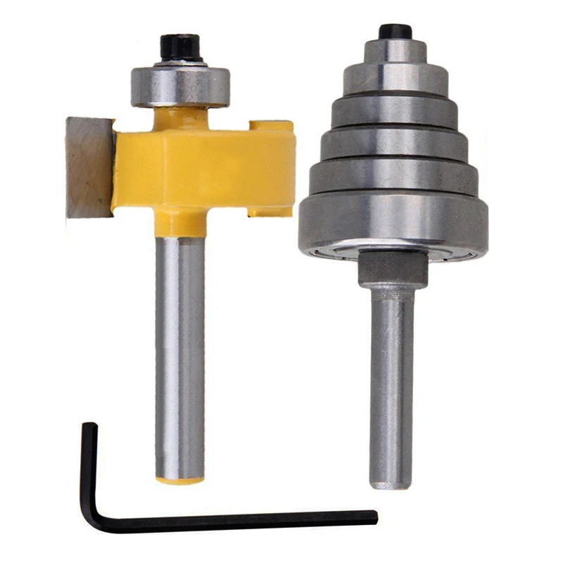 2Pcs/Set 1/4 1-3/8 Shank Wood Cutter Mortise Router Bit Lock Miter Milling Cutter Width Woodwork Tenon Tool For Woodworking Tool
2Pcs/Set 1/4 1-3/8 Shank Wood Cutter Mortise Router Bit Lock Miter Milling Cutter Width Woodwork Tenon Tool For Woodworking Tool