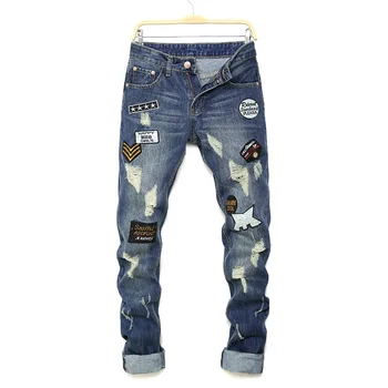 Jeans Men 2018 Slim Skinny Jeans Brand Biker Ripped Jeans For Men Straight Trousers Classic Denim Pants Vintage Patchwork
Jeans Men 2018 Slim Skinny Jeans Brand Biker Ripped Jeans For Men Straight Trousers Classic Denim Pants Vintage Patchwork