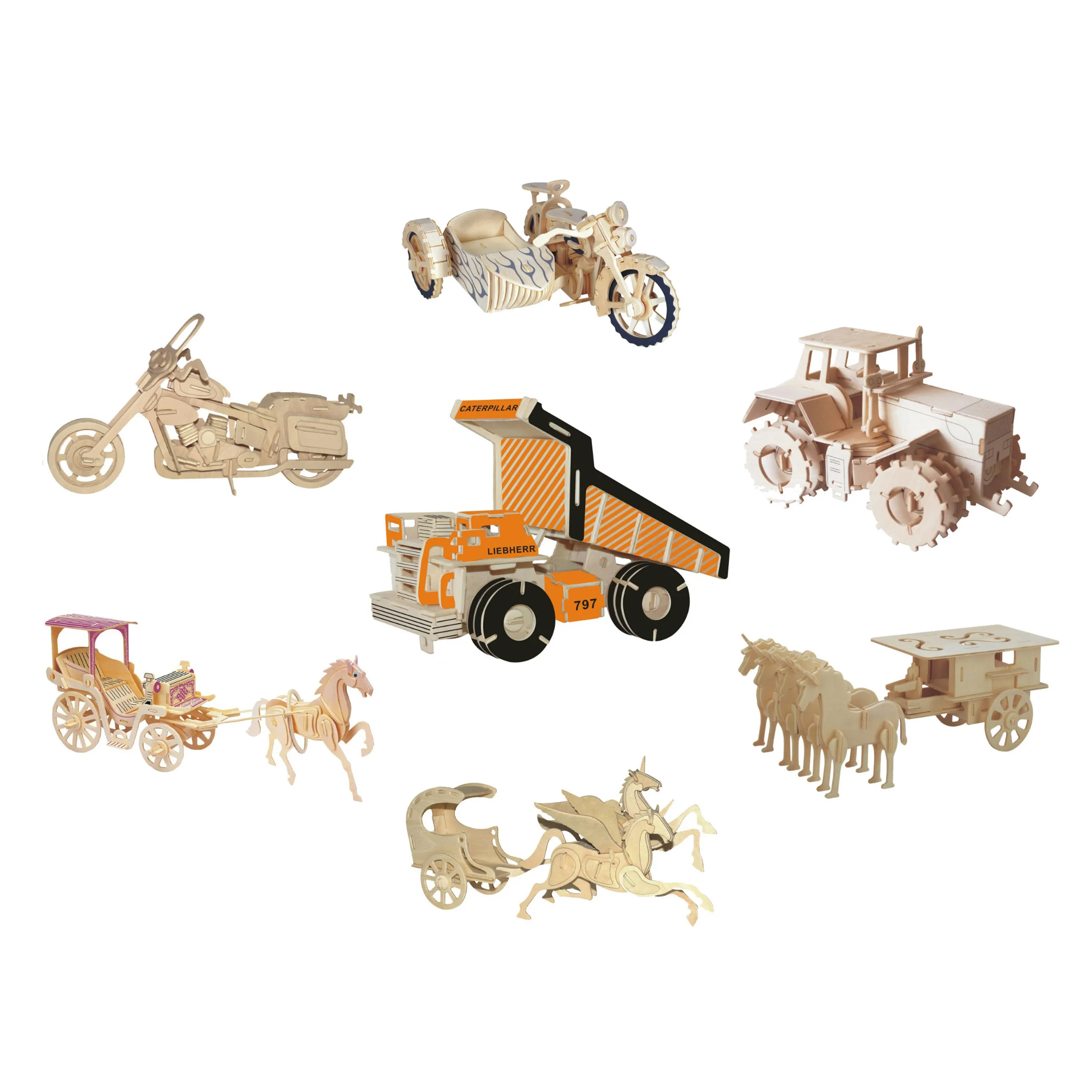 Chanycore Baby Learning Educational Wooden Toys 3D Puzzle Motorcycle Truck Tractor Horse Carriage ChariotKids Gifts 4305
Chanycore Baby Learning Educational Wooden Toys 3D Puzzle Motorcycle Truck Tractor Horse Carriage ChariotKids Gifts 4305