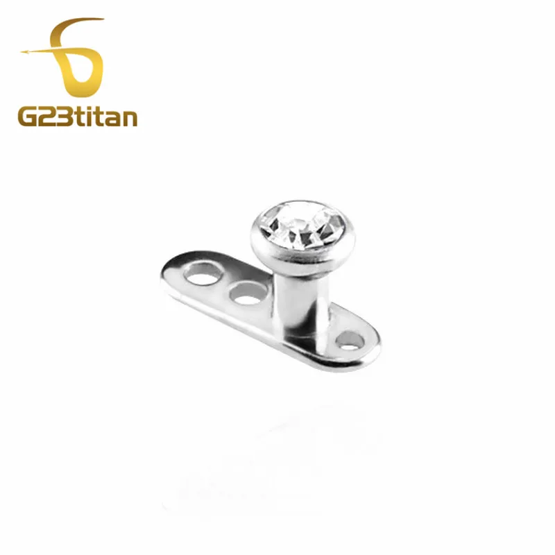 G23titan Crystal Dermal Anchor Titanium Piercing Eyebrow Ring Internally Threaded Dermal Anchor for Eyebrow Jewelry
G23titan Crystal Dermal Anchor Titanium Piercing Eyebrow Ring Internally Threaded Dermal Anchor for Eyebrow Jewelry