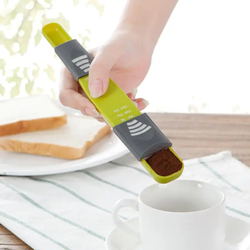 Measure Cup Double End Eight Stalls Adjustable Scale Measuring Spoons Metering Spoon baking tool Kitchen accessories
Measure Cup Double End Eight Stalls Adjustable Scale Measuring Spoons Metering Spoon baking tool Kitchen accessories