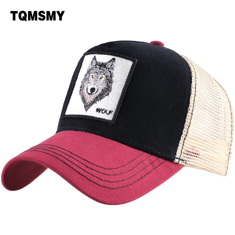 

TQMSMY Fashion Cotton Baseball Cap men's Snapback Hats For women Hip hop Gorras bone Embroidered Wolf Caps Trucker Hats TMDHL