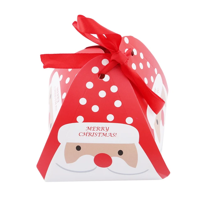 10 pcs/pack merry christmas candy box bags santa