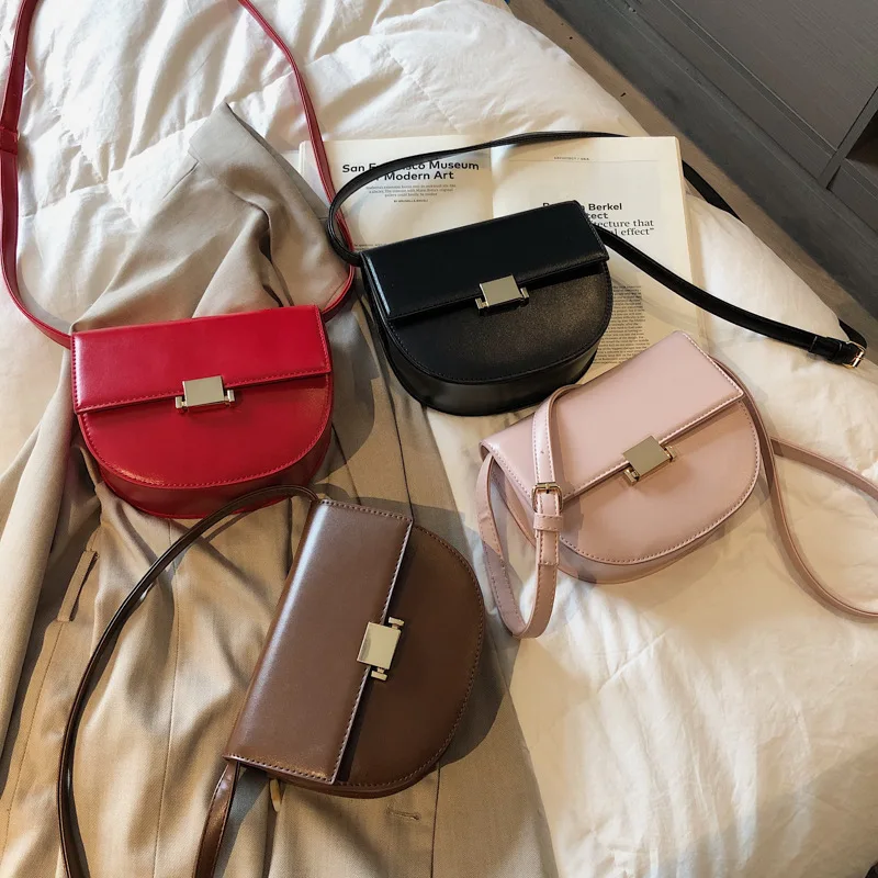 2019 New Fashion Retro Pure Color Single Shoulder Semi-round Ma Bao Women's Bags
2019 New Fashion Retro Pure Color Single Shoulder Semi-round Ma Bao Women's Bags