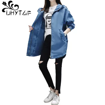 UHYTGF Female clothes 2019 women jackets spring autumn wind breaker for women Plus size Hooded coat Korean fashion cardigan X33
UHYTGF Female clothes 2019 women jackets spring autumn wind breaker for women Plus size Hooded coat Korean fashion cardigan X33
