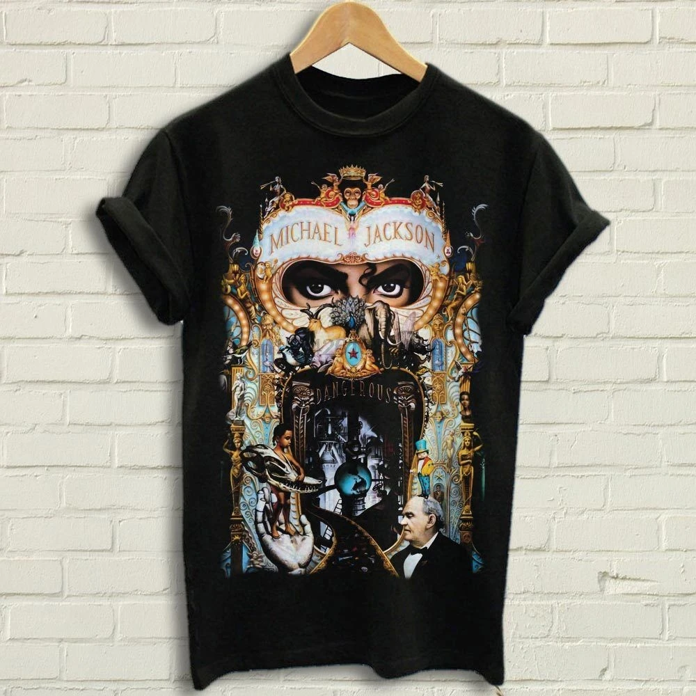 Michael Jackson - Dangerous Summer Fashion Letter Printed 2019 Men'S Casual Print Short Sleeve Cross Cotton Printed T Shirts
Michael Jackson - Dangerous Summer Fashion Letter Printed 2019 Men'S Casual Print Short Sleeve Cross Cotton Printed T Shirts