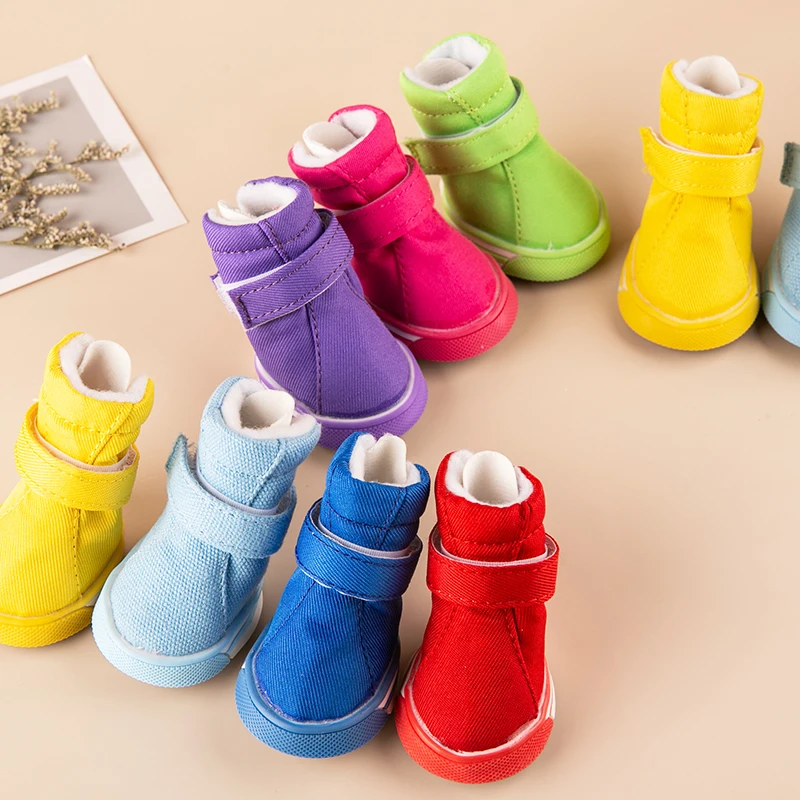 Canvas 4pcs/set Dog Shoes For Yorkshir Autumn Winter Anti Slip 7 Colors Chihuahua Little Small Animal Puppies Boot For Cat Goods
Canvas 4pcs/set Dog Shoes For Yorkshir Autumn Winter Anti Slip 7 Colors Chihuahua Little Small Animal Puppies Boot For Cat Goods