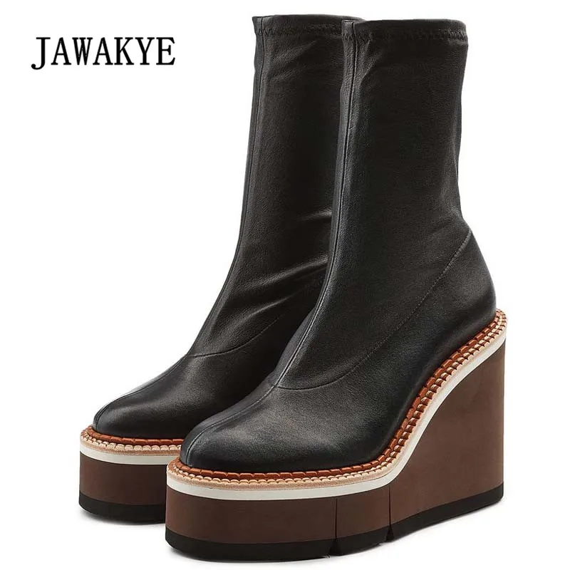 2018 Chic Platform Boots Women Round Toe Stretch High Heel Wedges Boots Woman Fashion Ankle Boots Over The Knee Boots
2018 Chic Platform Boots Women Round Toe Stretch High Heel Wedges Boots Woman Fashion Ankle Boots Over The Knee Boots