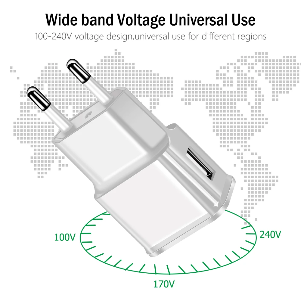 Универсальный кабель Micro USB дорожный настенный быстрый адаптер мобильный телефон